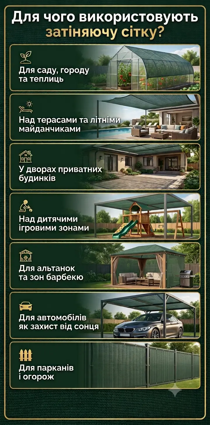 Затінююча сітка з люверсами